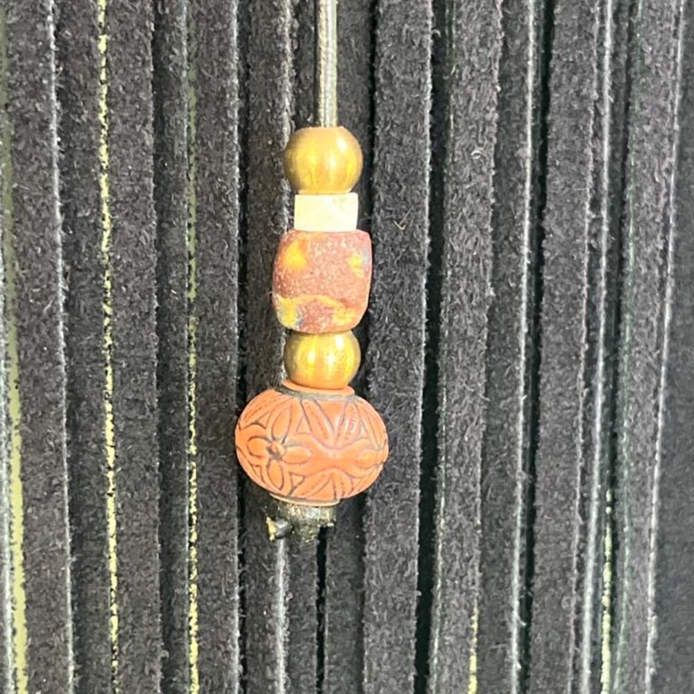 Vintage 1990s S.Hyde For Signature Rugs Of Dallas Wearable Art Suede Leather - Picture 12 of 16
